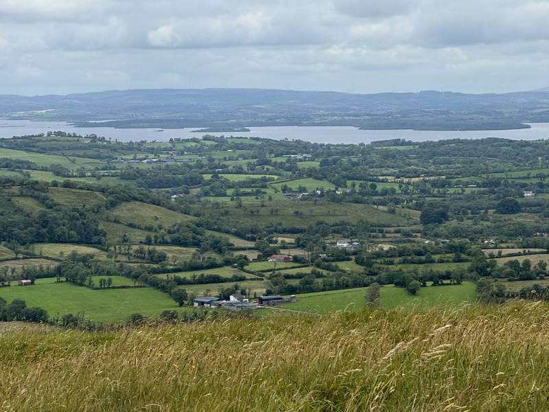 West Fermanagh bogland and hill reflection