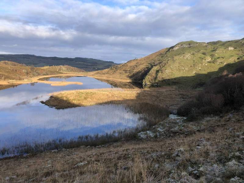 View across west Fermanagh catchment toward Lough Erne