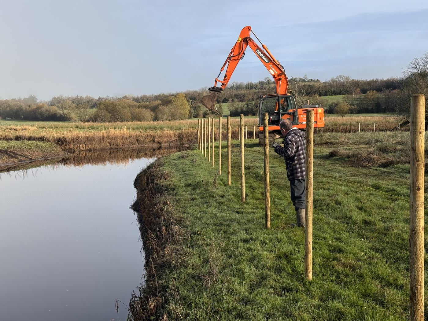 Riparian fencing installation for the NIEA Environment Fund project